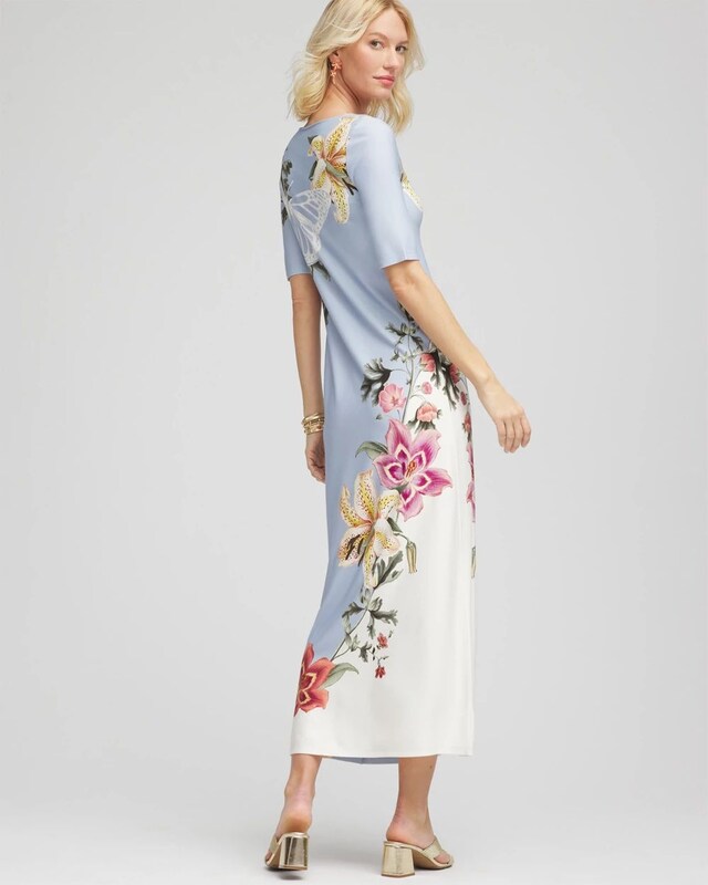 Floral Short Sleeved Maxi Dress - image 3